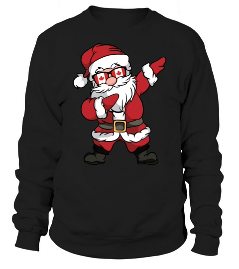 Canada Santa Claus dabbing dubbing christmas Men's Sweatshirt