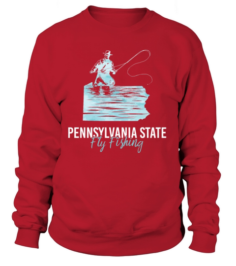 Pennsylvania State Fly Fishing Outdoor Sport Hobby Women's Sweatshirt