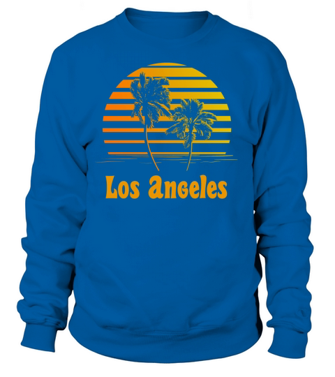 Los Angeles California Sunset Palm Trees Women's Sweatshirt