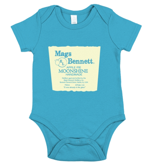 Mags Bennett Apple Pie Moonshine Short Sleeve Baby One-Piece