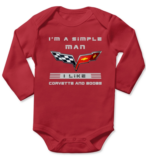 Corvette C6 DoB Long Sleeve Baby One-Piece