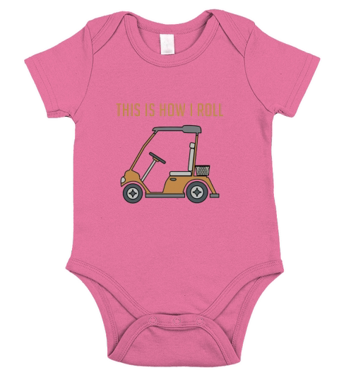 This is How I Roll Golf Cart Short Sleeve Baby One-Piece