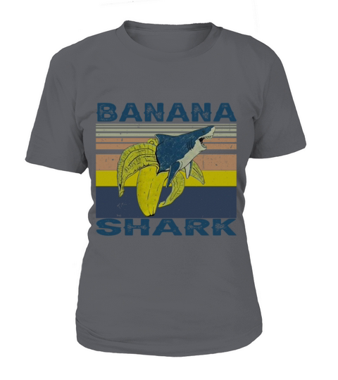 Banana Shark Vintage Gift for Men Women Kids Banan Women's T-Shirt