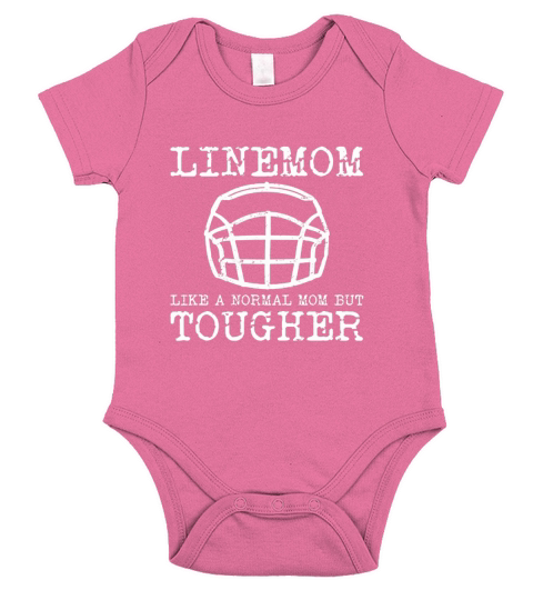 Funny Football Lineman Mom Short Sleeve Baby One-Piece