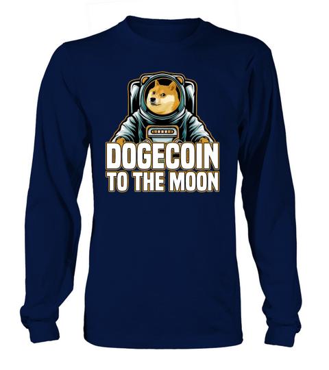 Dogecoin to the moon Women's Long Sleeve