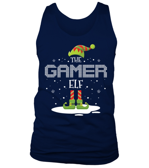 Christmas Family Matching The Gamer Elf Costume Men's Tank Top
