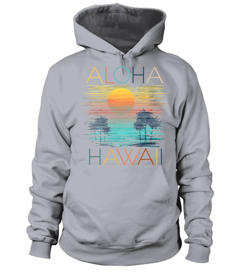 Vintage Aloha Hawaii Luau Hawaiian Tshirt Vacation Women's Hoodie