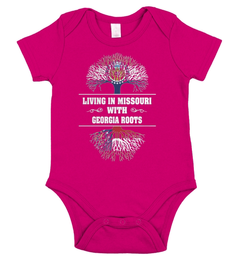 LIVING IN MISSOURI WITH GEORGIA ROOTS Short Sleeve Baby One-Piece
