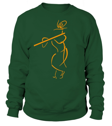 Hare Krishna Playing Flute Krishna Lover Art Women's Sweatshirt