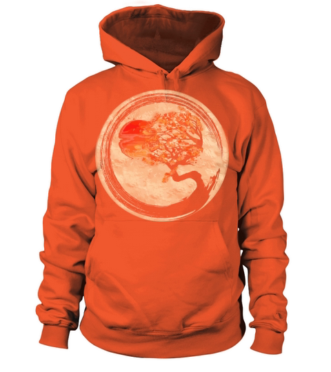 Bonsai Zen Buddhist Enso Circle Tree In Japanese Women's Hoodie