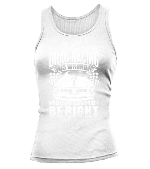 Distressed Loving Drag Racing Car Flags Tank top Woman