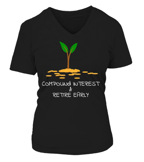 Compound interest - Money tree Women's V-Neck T-shirt