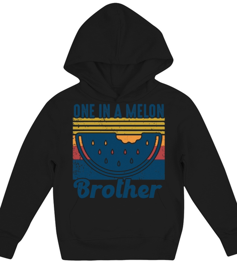 Family summer Watermelon Vintage One In A Melon Kids Hoodie