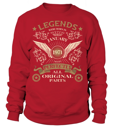 50th Birthday Legends were born in January Men's Sweatshirt