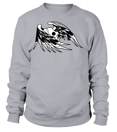 Tattoo Skull With Wings Deuce Women's Sweatshirt