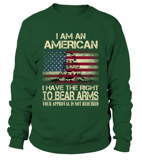 American - I have the right to bear arms t-shirt Women's Sweatshirt