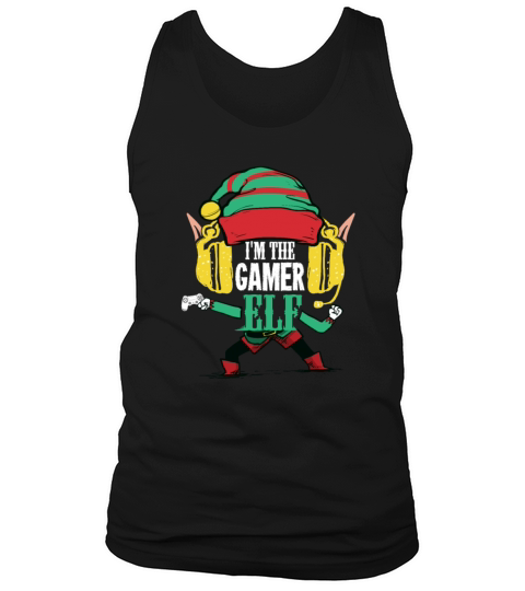Im The Gamer Elf Gift For A Gamer On Christmas Men's Tank Top