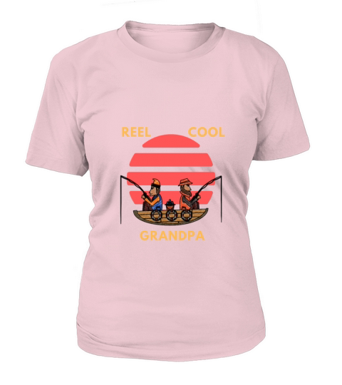 REEL COOL GRANDPA Fishing Loves gift Fathers Day Women's T-Shirt