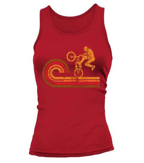 Retro Style BMX Silhouette Extreme Sports T-Shirt Tank top Woman