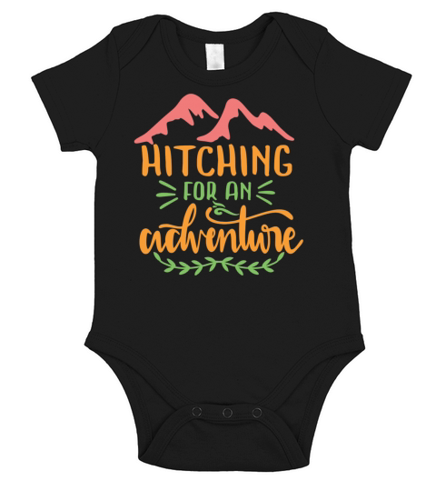 hitching for an adventure Short Sleeve Baby One-Piece