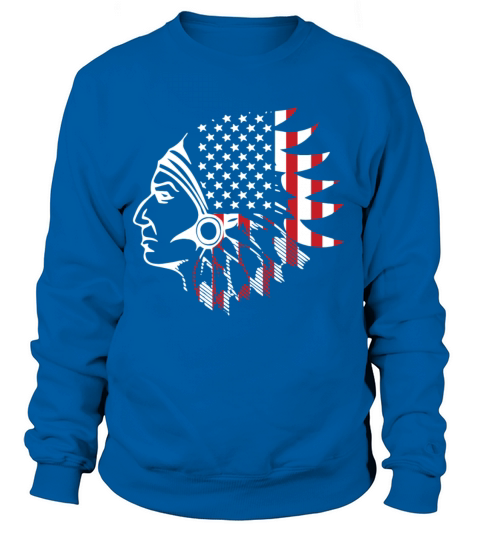 flag native american t-shirts Women's Sweatshirt