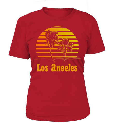 Los Angeles California Sunset Palm Trees Women's T-Shirt