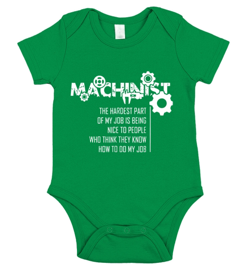Machinist Gift For Machinists Short Sleeve Baby One-Piece