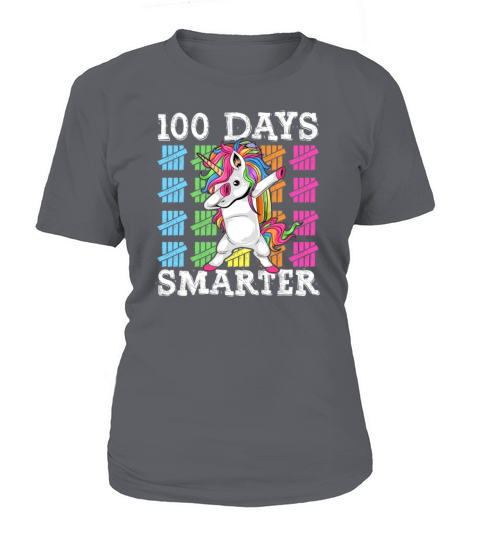 100 Days Of School Dabbing Unicorn Smarter Women's T-Shirt