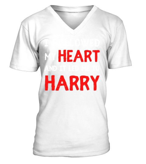 NAMED HARRY NAME FIRST NAME DAY SAYINGS V-Neck T-shirt