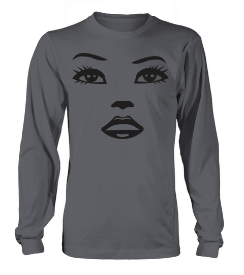 Girl Face Men's Long Sleeve