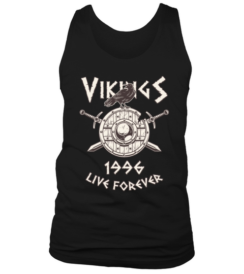 Vikings Live Forever 1996 Norse Birthday Men's Tank Top
