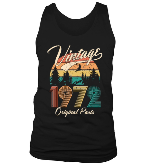 Vintage 1972 - 50 years old - 50th birthday gift Tank Top Unisex