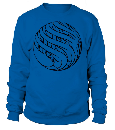 Ball Motif In Vintage Geometric Structure Sweatshirt Unisex