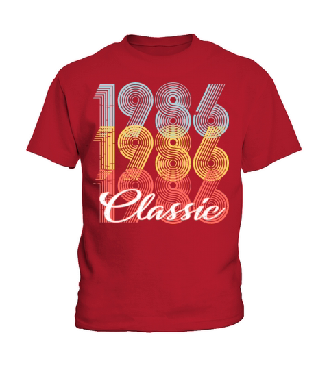 Classic Vintage 35th birthday Shirt Born In 1986 Kids T-Shirt