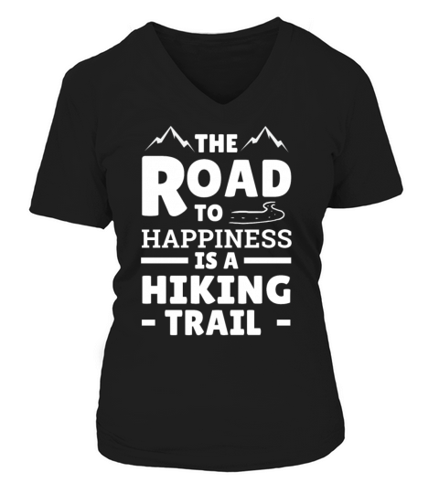 Hike Hiking Mountain Climbing Carabiner Alps Gift Women's V-Neck T-shirt