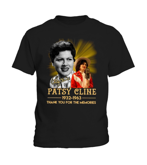 Patsy Cline 1932 1963 thank you for the memories signature Kids T-Shirt