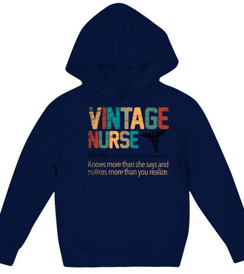 Vintage Nurse Kids Hoodie
