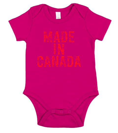Canada flag vintage Short Sleeve Baby One-Piece