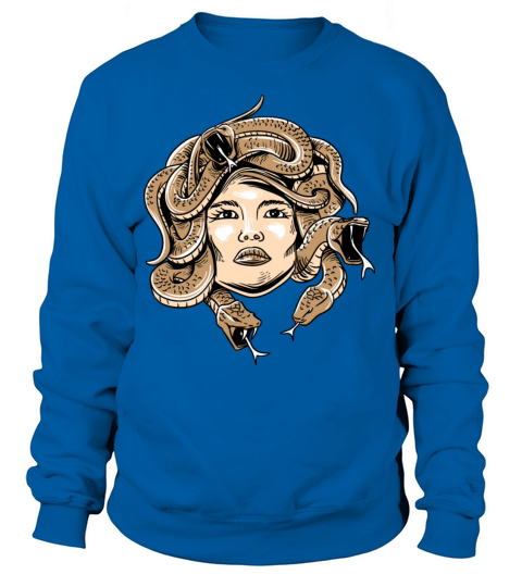 Greek Mythology Shirt - Medusa Head Monster Snake Women's Sweatshirt