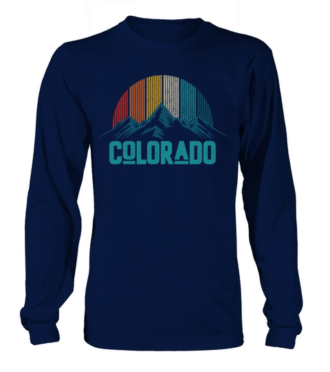Colorado Vintage Mountains Women's Long Sleeve