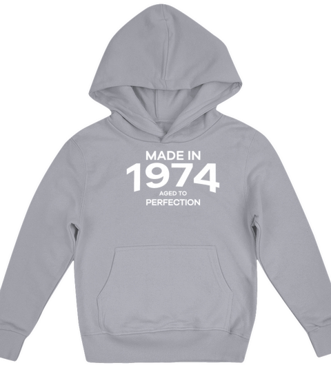 Made In 1974 Aged To Perfection Funny Birthday Kids Hoodie