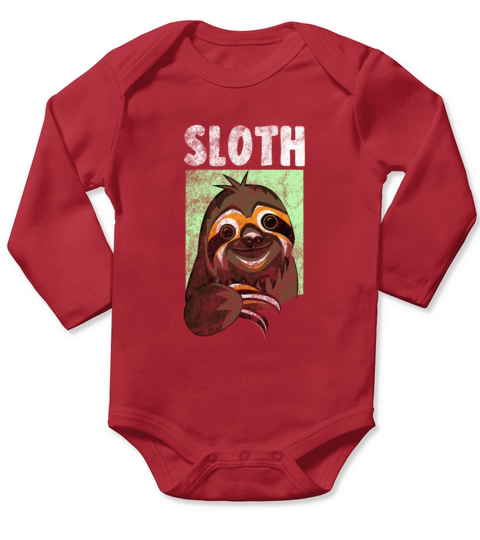 Sloth Long Sleeve Baby One-Piece