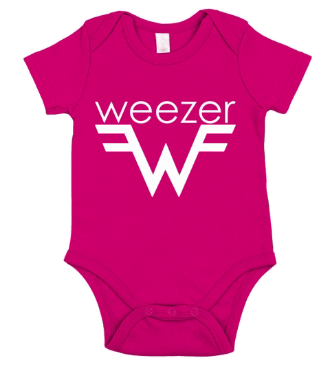 Vintage Weezer Rock Band Short Sleeve Baby One-Piece