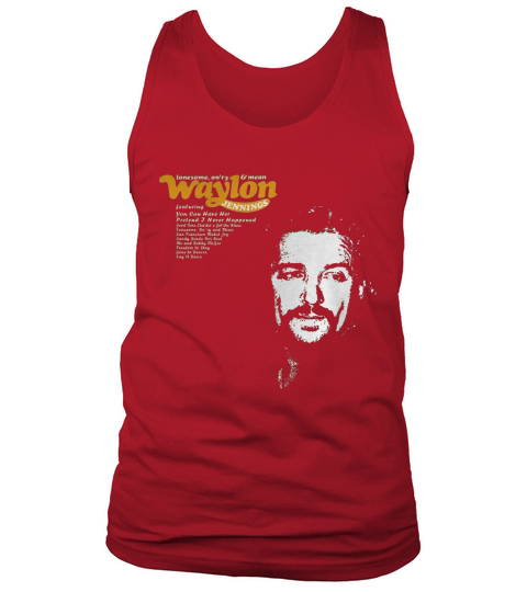Waylon Jennings Tshirt Tank Top Unisex