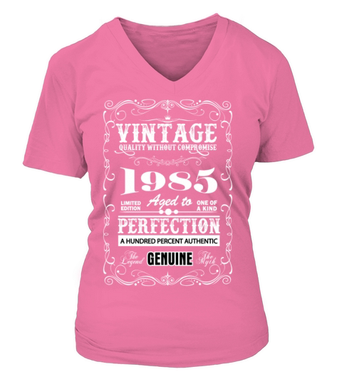 Premium Vintage 1985 Aged To Perfection Women's V-Neck T-shirt