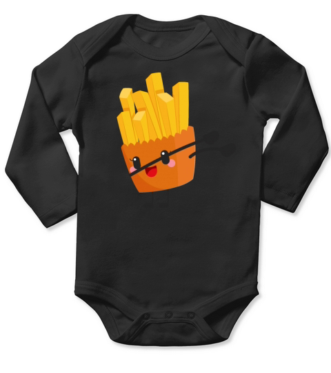 Dabbing French Fries - gift idea Long Sleeve Baby One-Piece