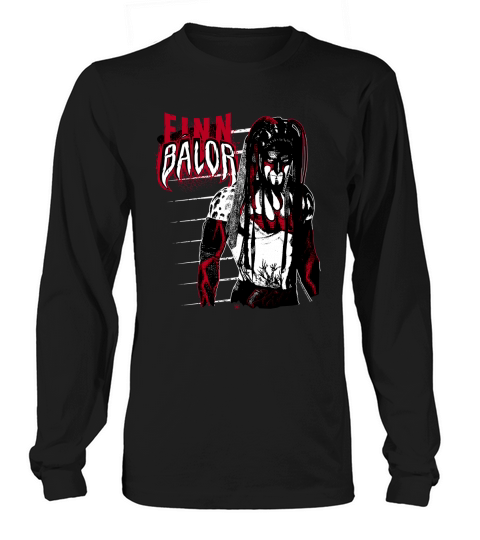 Wrestling WWE Finn Balor Black and Red Long sleeved Unisex
