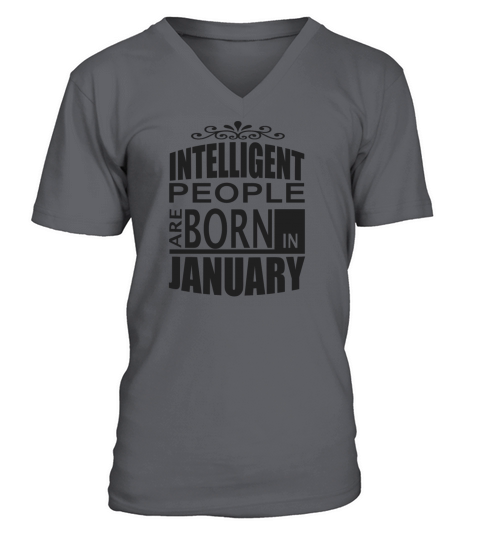 born in january Men's V-Neck T-shirt