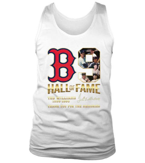 B9 Hall Of Fame Ted Williams 1939-1960 thank you for the memories signature Tank Top Unisex