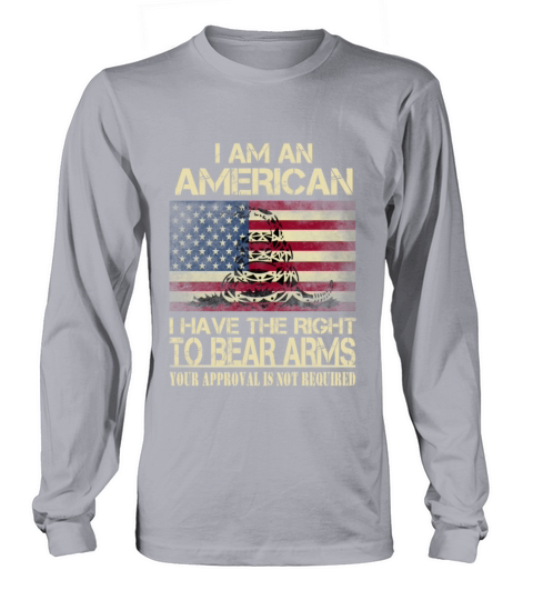 American - I have the right to bear arms t-shirt Women's Long Sleeve